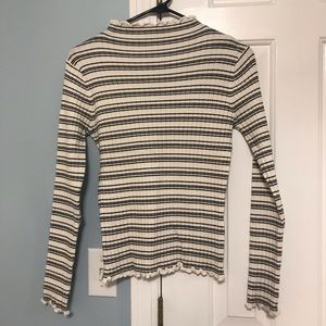 Black and white striped sweater